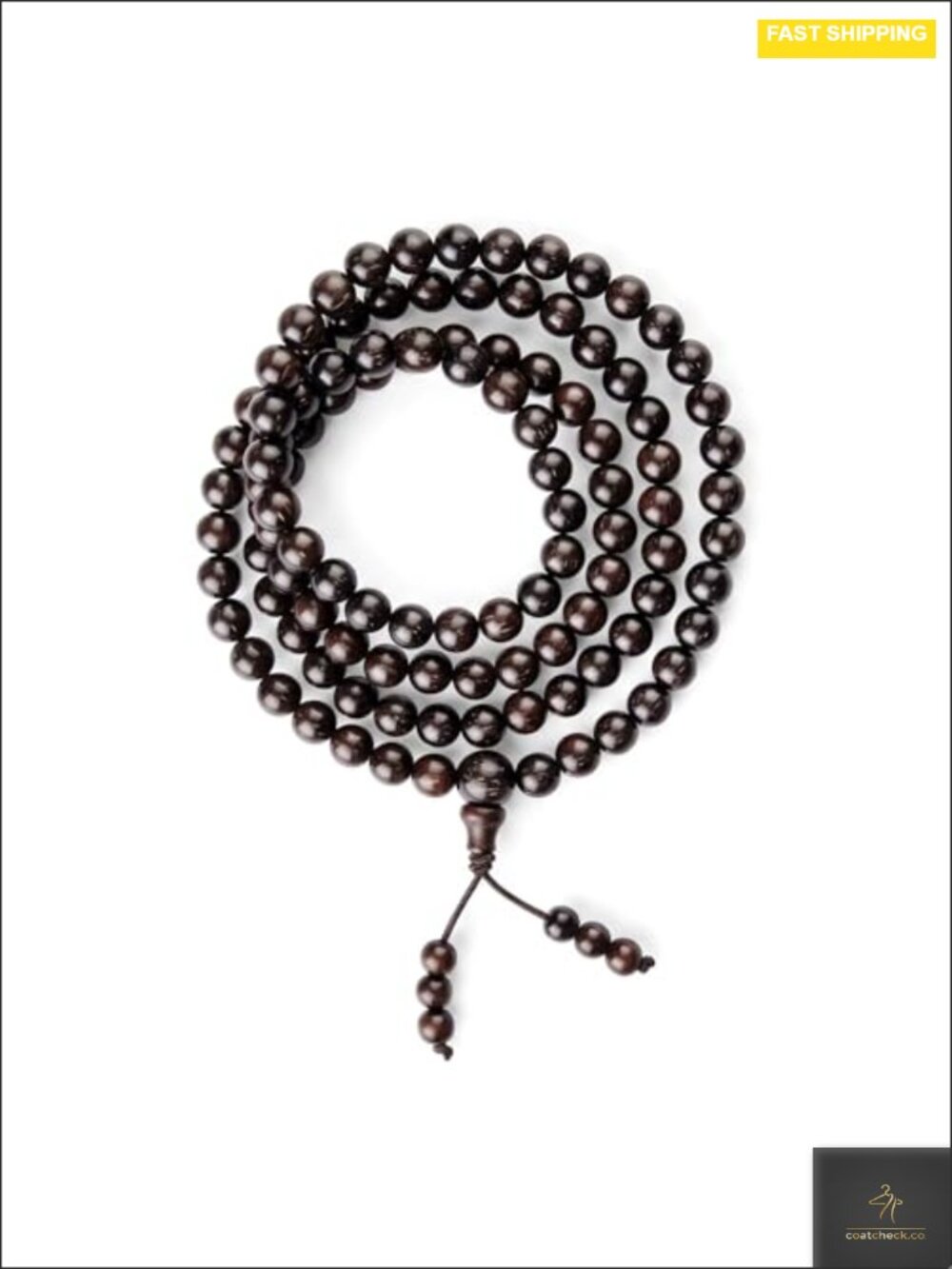 108 Mala Beads Bracelet Red Sandalwood Meditation Yoga